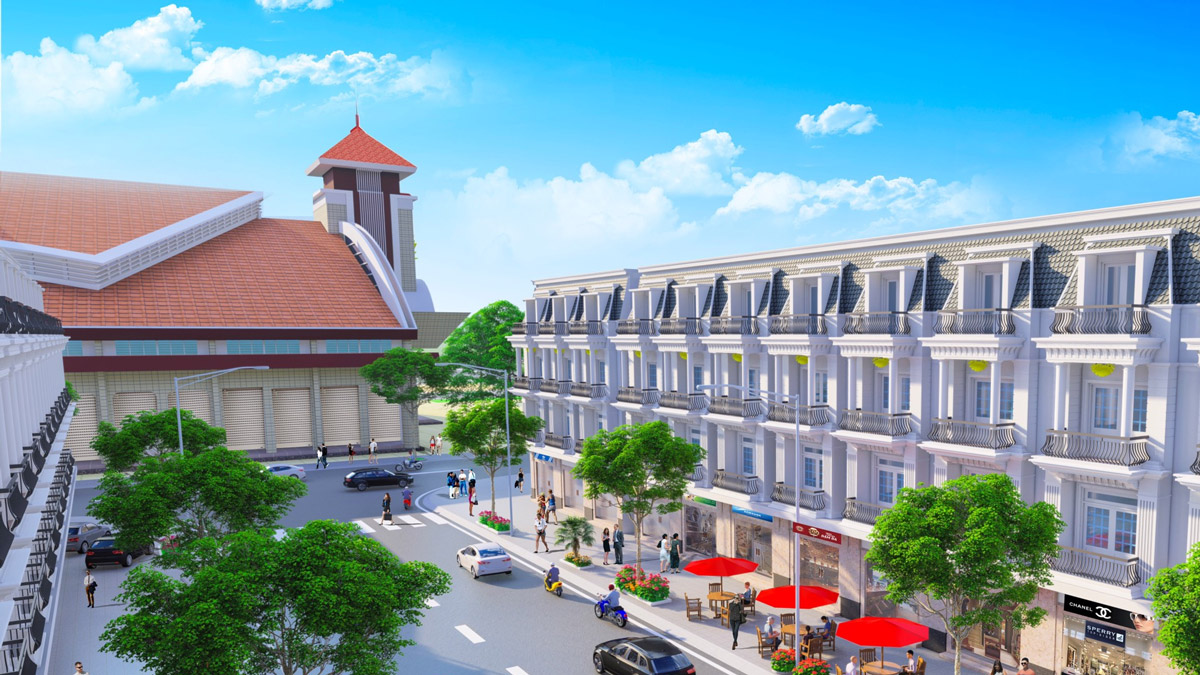 Khu Chợ và Nhà phố liên kế thị xã Bình Minh