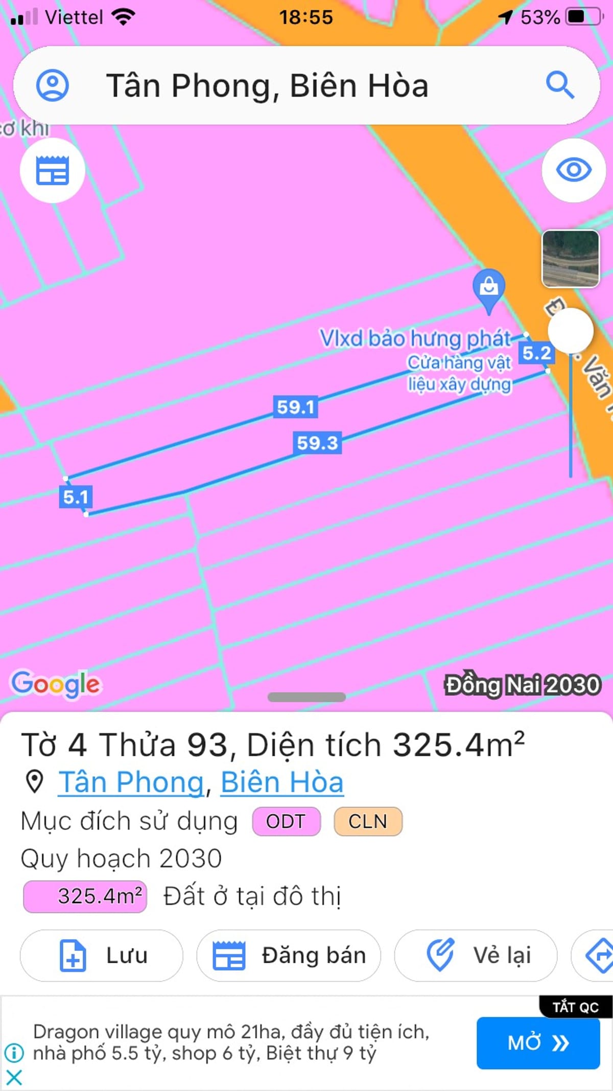 Bán nhà mặt tiền Nguyễn Văn Tiên, P. Tân Phong, nhà KD buôn bán, 5 tỷ 700 triệu
