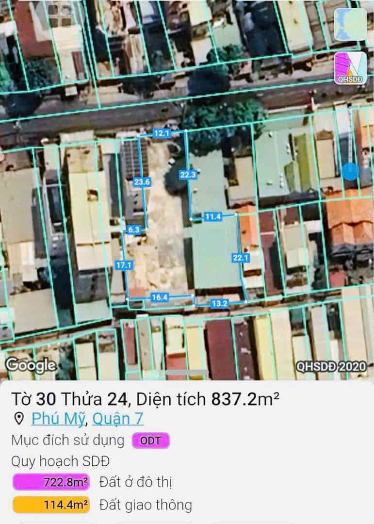 Nhà 12x43m NH mặt tiền 157 Phạm Hữu Lầu, phường Phú Mỹ, quận 7