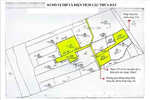 Cần bán các thửa đất liền kề thửa 53, 149, 154, 155, tại xã Sơn Phú, huyện Giồng Trôm, Bến Tre