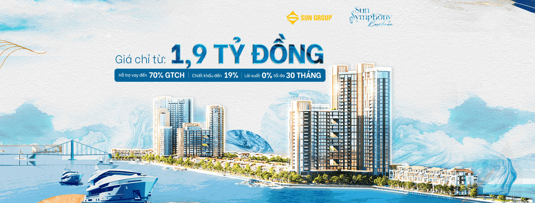 Sun Symphony sông Hàn Đà Nẵng, quỹ căn Studio, 1BR, 2BR mặt sông cực đẹp