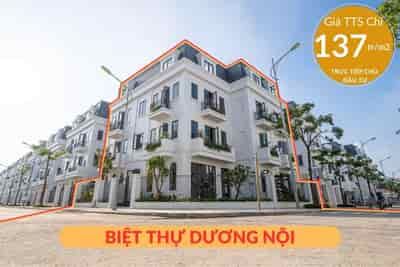 Bán biệt thự Solasta Mansion, giá TTS chỉ 137tr/m2, giá gốc trực tiếp chủ đầu tư Nam Cường