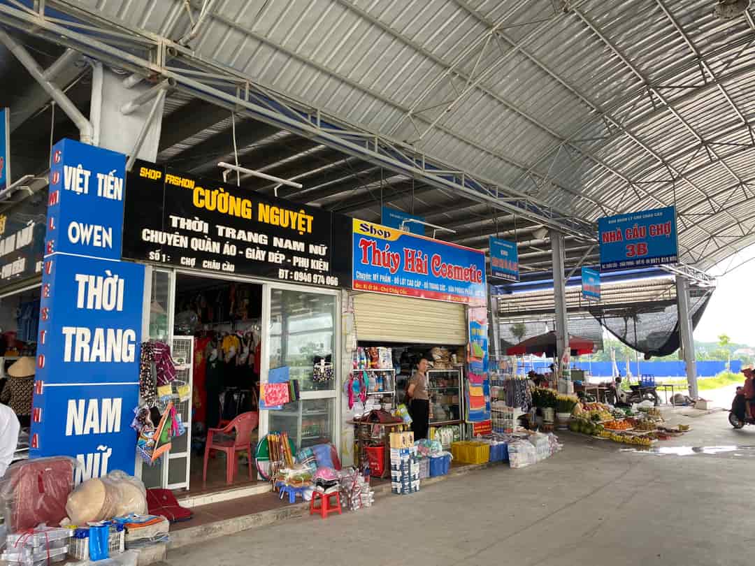 Mở bán kiốt chợ Châu Cầu, Quế Võ, Bắc Ninh