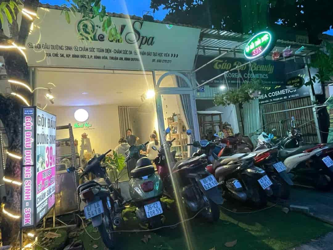 Chính chủ sang tiệm spa đã được decor sẵn địa chỉ: 5k đường Nguyễn Du, phường Bình Hoà, thành phố Thuận An
