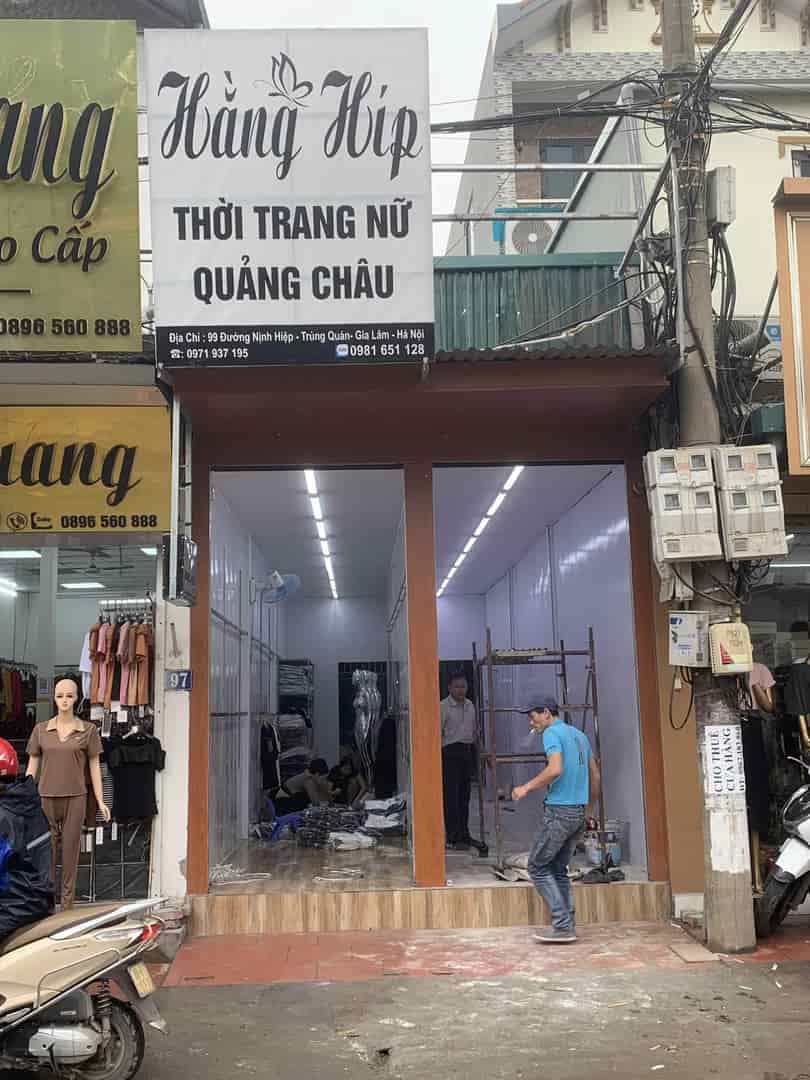 Cho thuê cửa hàng địa chỉ đường Trùng Quán, Ninh Hiệp, Hà Nội