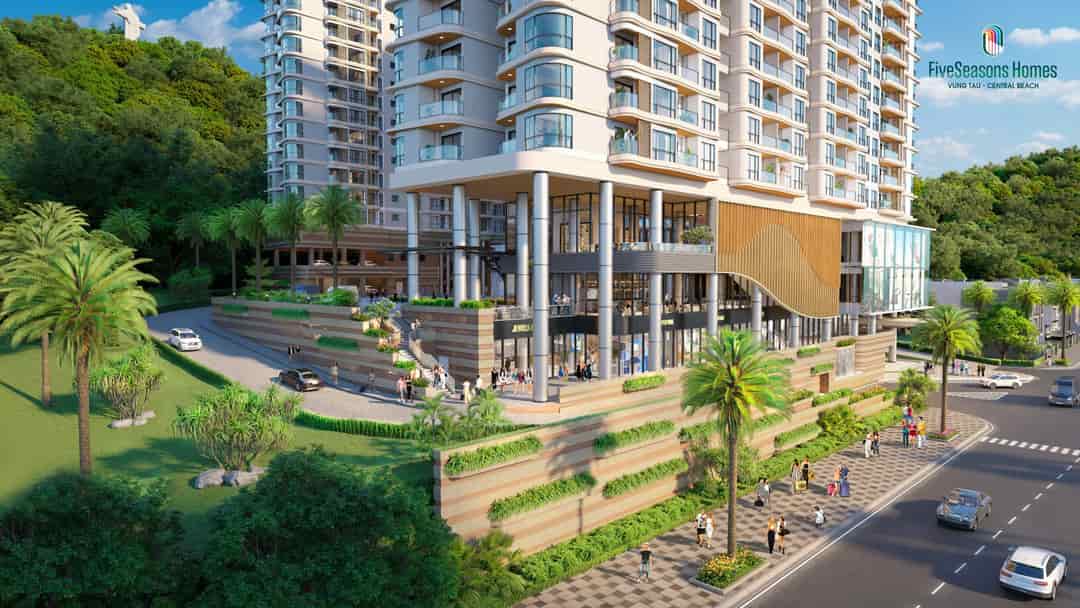 Căn hộ du lịch sát biển 33 m2 Five Seasons Homes Vũng Tàu 2,82 tỷ chưa VAT