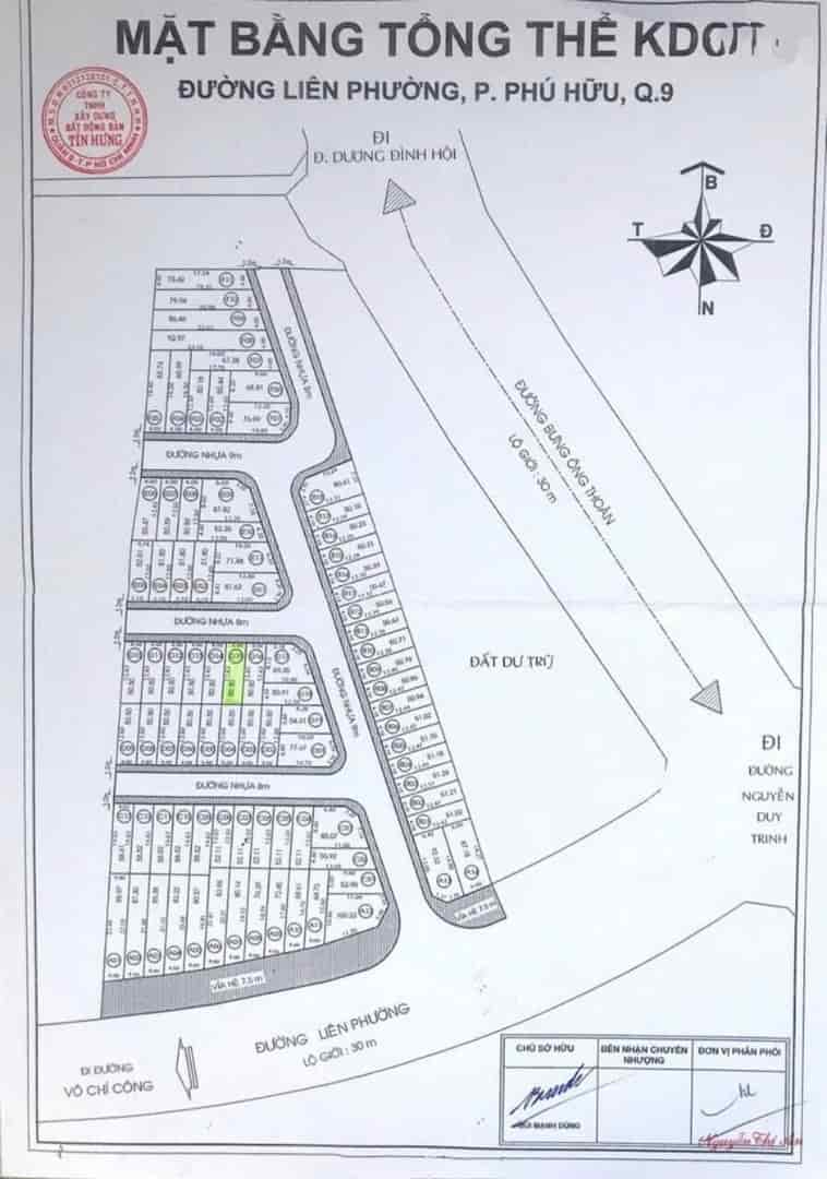 Lô đất tín hưng liên phường DT 51m vị trí đẹp , khu tiện ích