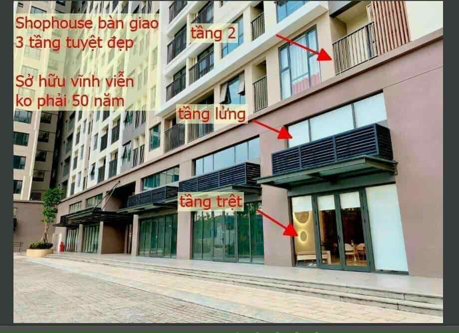 Bán shophouse 2 tầng 115m2 Picity Q.12, sở hữu lâu dài, nhận shop kinh doanh ngay