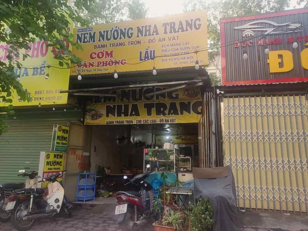 Chuyển nhượng cửa hàng Nem Nướng Nha Trang và cơm văn phòng tại Cầu Giấy