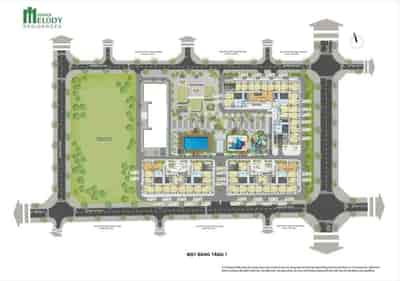 Chính chủ cần bán căn chung cư 3 ngủ rộng 109m, tầng đẹp tại tòa N02 Hà Nội Melody Residences Linh Đàm