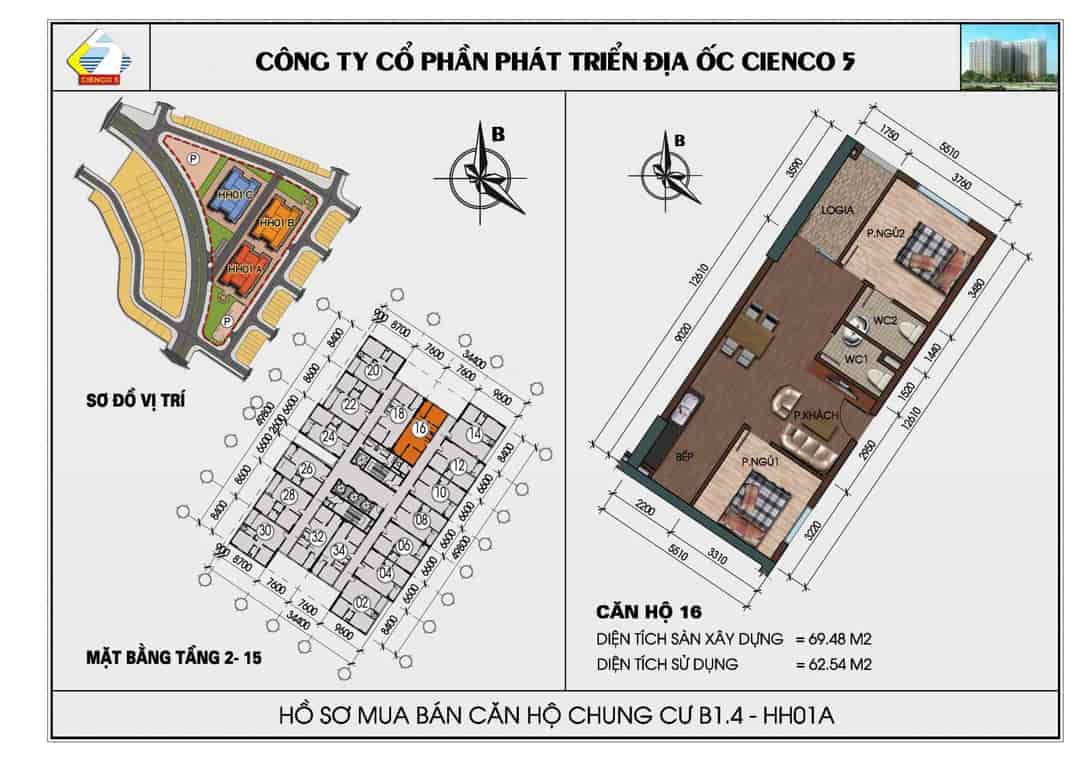 Chính chủ cần bán căn hộ 70m 2 ngủ, full nội thất mới tinh tại KDT Thanh Hà Cienco 5