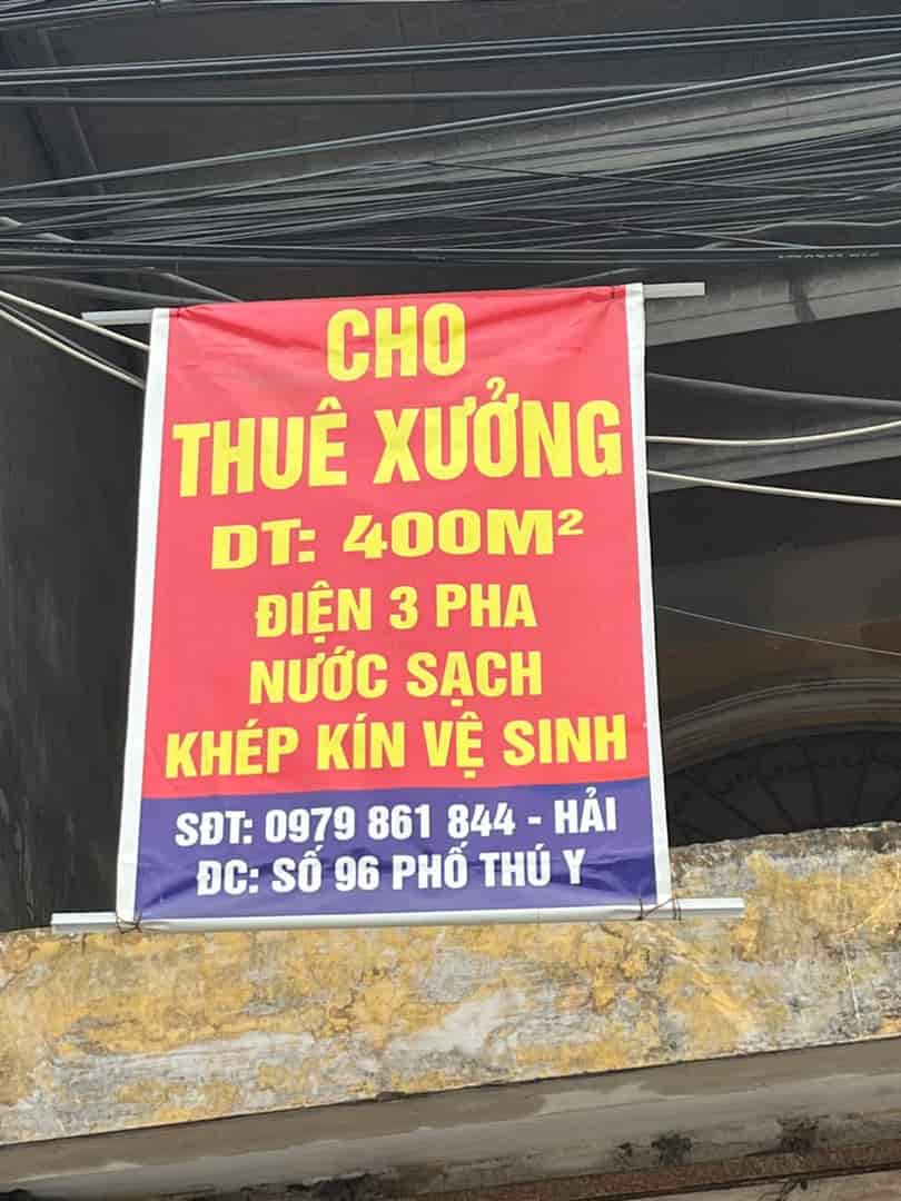 CẦN CHO THUÊ XƯỞNG TẠI XÃ ĐỨC THƯỢNG- HUYỆN HOÀI ĐỨC- THÀNH PHỐ HÀ NỘI