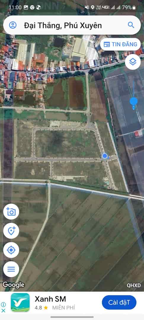 Bán 2000m đất cụm công nghiệp Phú Xuyên gần Thường Tín, chỉ 8.x tr/m2