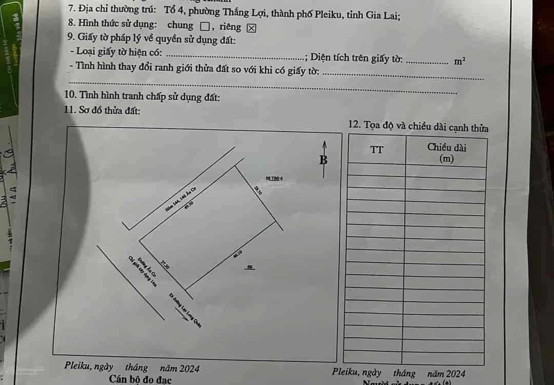 Bất động sản 2 mặt tiền duy nhất ngay tại chợ Âu Cơ sầm uất, phường Thắng Lợi, Pleiku, Gia Lai