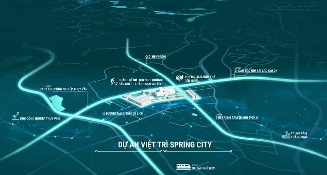 Việt Trì Spring City, dự án đất nền liền kề có sổ đỏ, giá từ 1.4 tỷ/lô