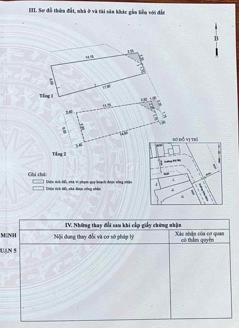 Nhà góc 2 mặt tiền đối diện công viên gần chợ Kim Biên P13Q5