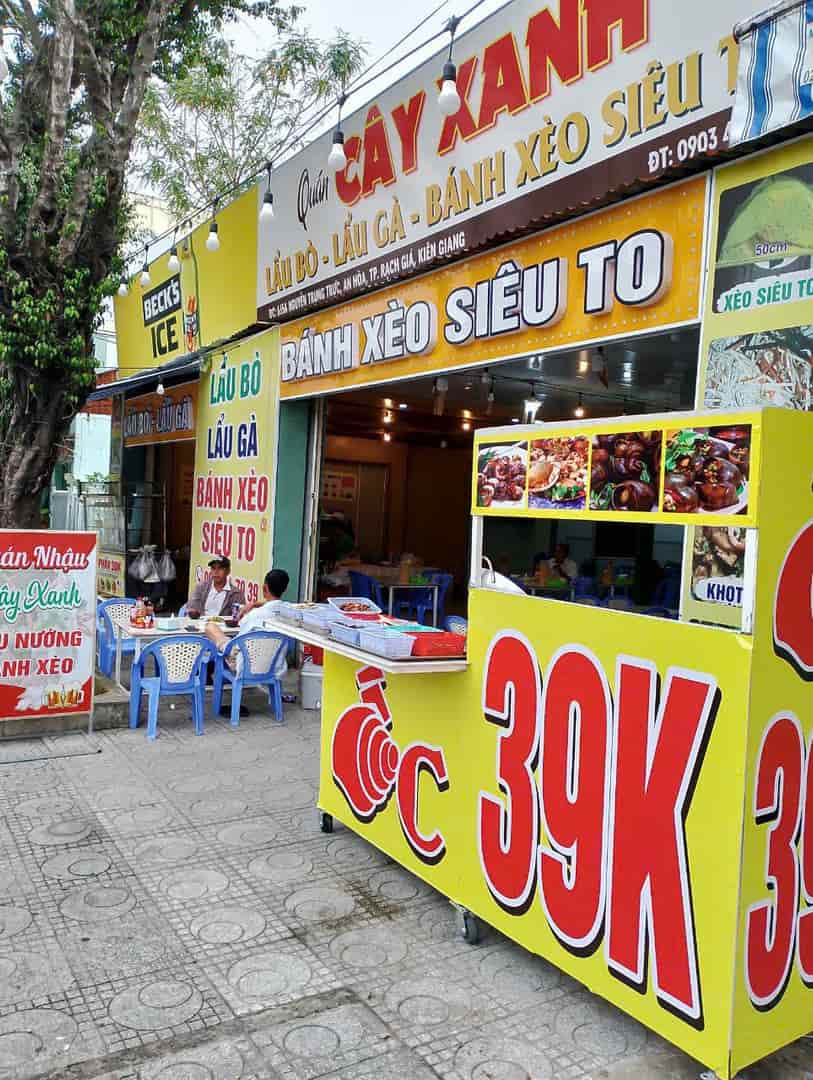 Cho thuê mặt bằng bán ăn sáng trên đường Nguyễn Trung Trực, Tp Rạch Giá, Kiên Giang