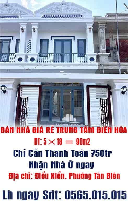 Chính chủ bán nhà giá rẻ trung tâm Biên Hòa