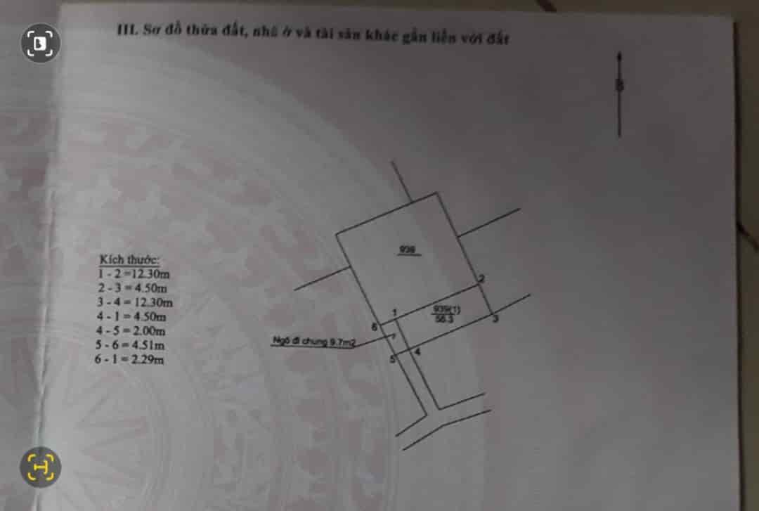 Chính chủ bán đất tặng nhà cấp 4. Mảnh đất 65m2 tại Nguyễn Văn Linh, Phúc Đồng, Long Biên, HN