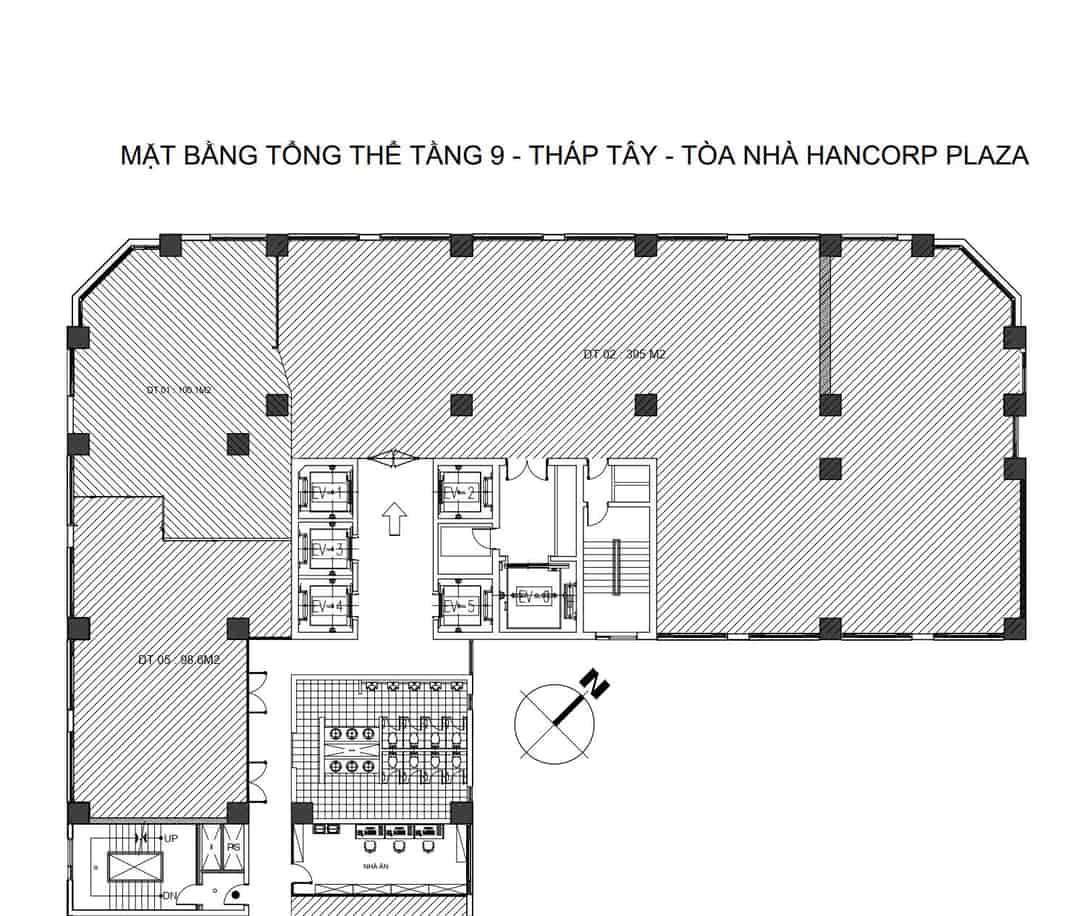 Cho thuê văn phòng tòa Hancorp Plaza tầng 9, 72 Trần Đăng Ninh Cầu Giấy