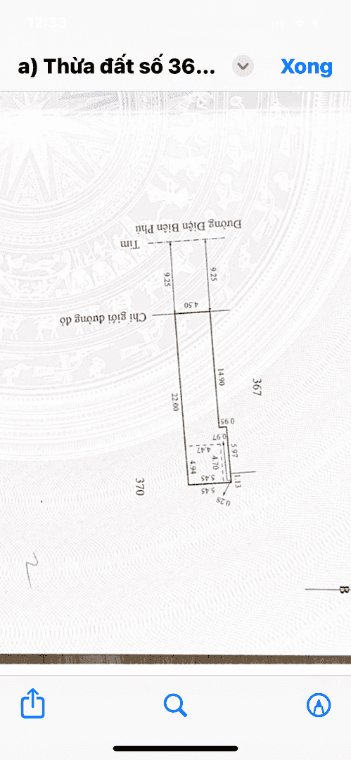 Bán 106m2 đất chính chủ duy nhất mặt tiền Điện Biên Phủ, Huế