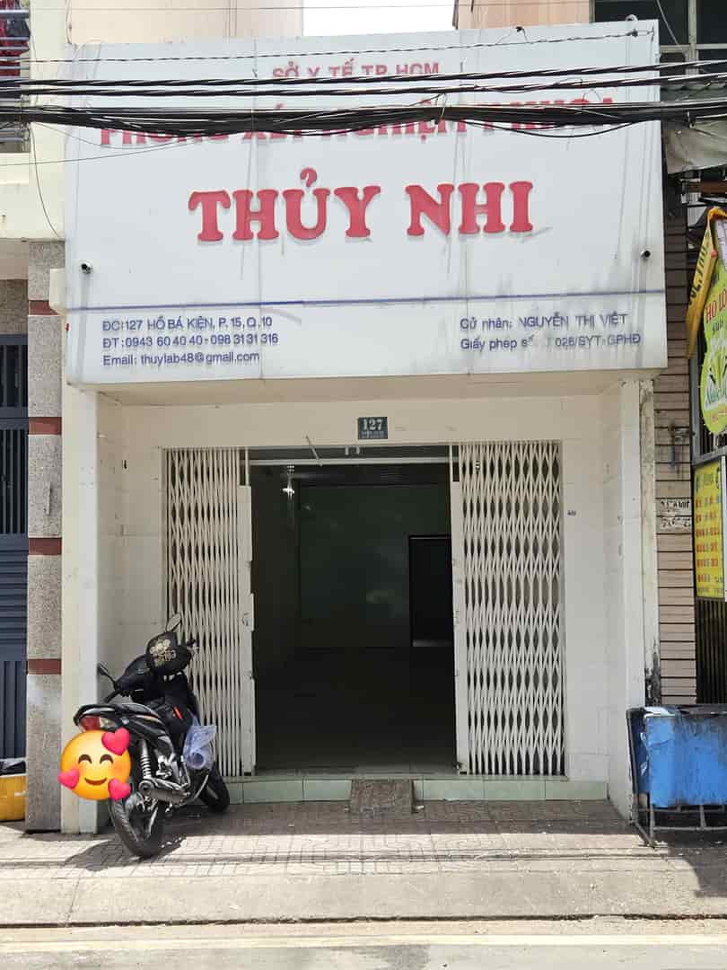 Cho thuê mặt bằng 90m2 kd đa ngành nghề mặt tiền số 127, phường 15, quận 10, HCM