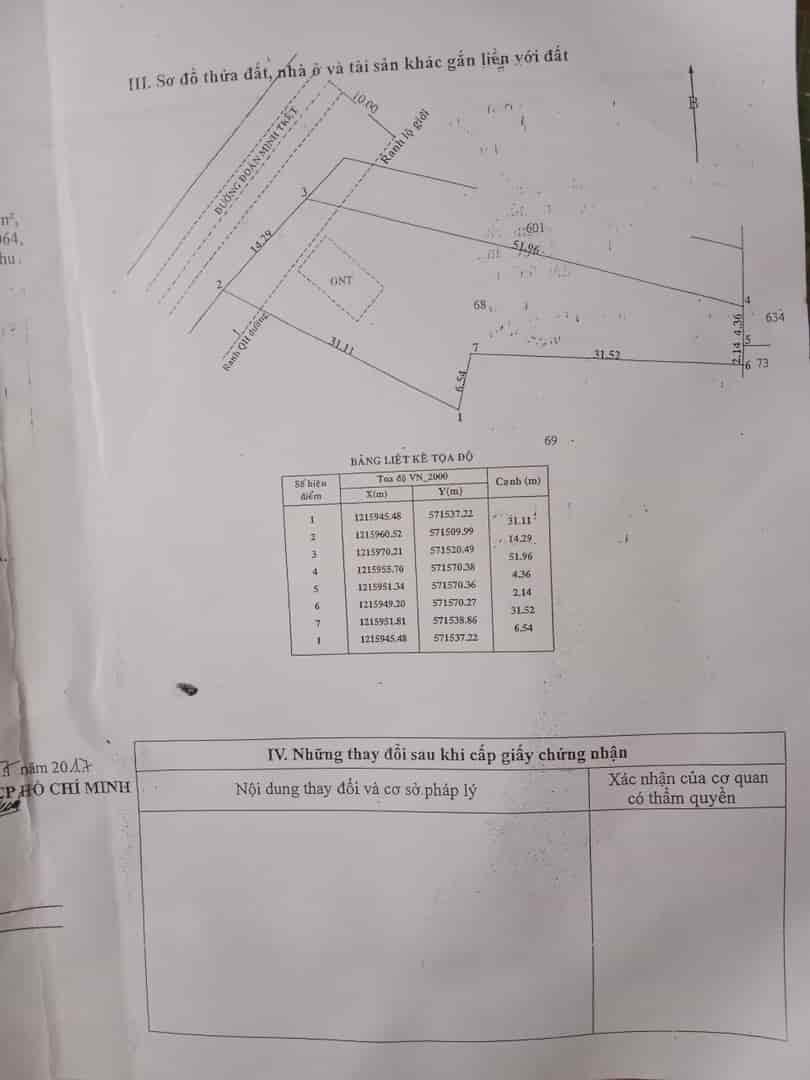 Cần bán lô đất 712m2 giá chỉ 2 tỷ 950