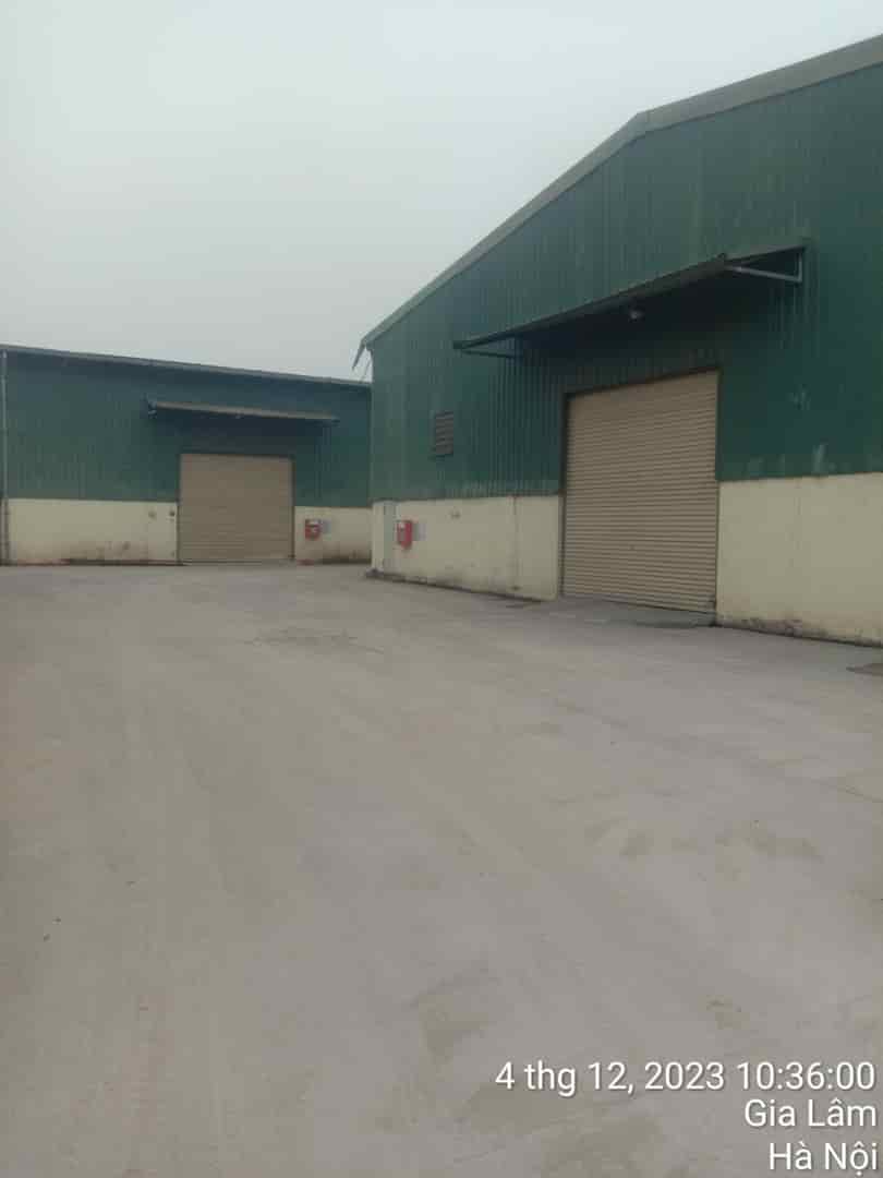 Cho thuê kho tại Gia Cốc, Kiêu Kỵ, Gia Lâm, Hà Nội, diện tích 370m xe container đỗ cửa bảo vệ vòng ngoài