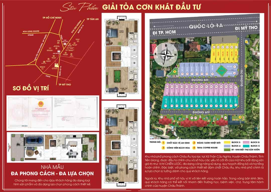 Khu nhà phố thiết kế Châu Âu, bán nhà và đất