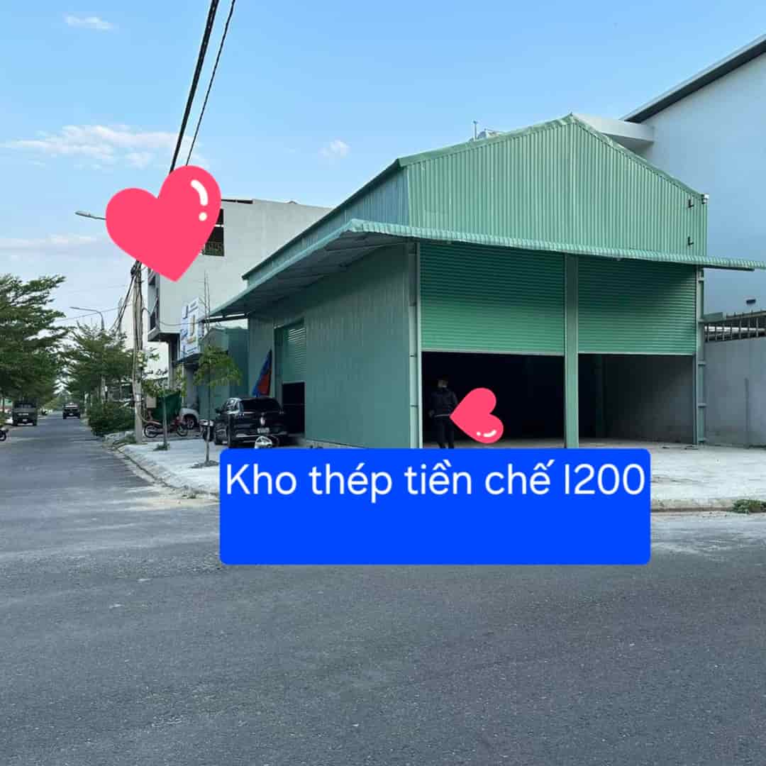 Bán đất và kho đã có sẵn cẩu trục 5 tấn, đường Khánh An 2