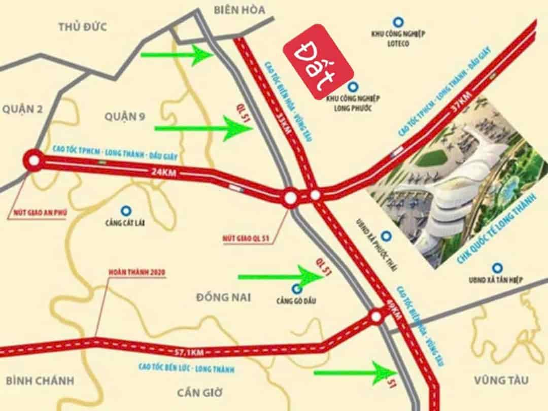 Cần bán 200m2 ngay nút giao cao tốc Biên Hòa Vũng Tàu