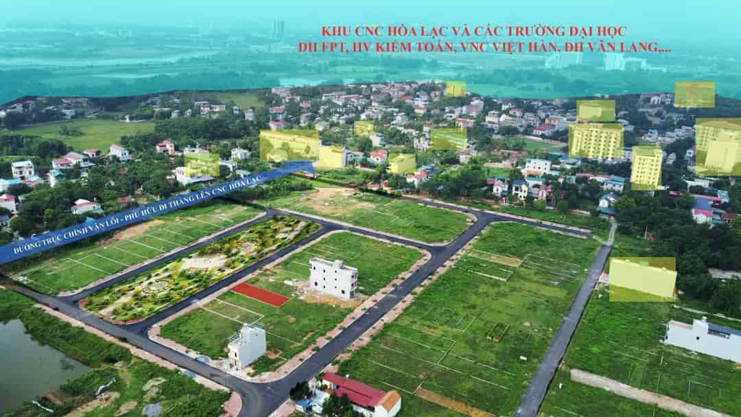 Chính chủ gửi bán 100m đất tái định cư bình yên tại khu cnc Hòa Lạc
