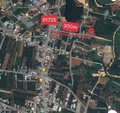 Bán lô đất nghỉ dưỡng hơn 500m2, sẵn thổ cư 300m2 giáp đường DT 725, Lâm Đồng