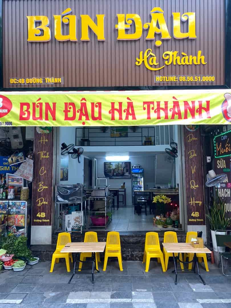 Chính chủ cần sang nhượng quán bún đậu Hà Thành tại số 4B phố Đường Thành, P. Cửa Đông, Q. Hoàn Kiếm Hà Nội