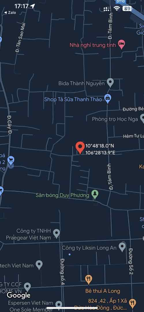 Dãy trọ 10 ơhòng đang thuê full phòng, KCN Tân Đức Long An