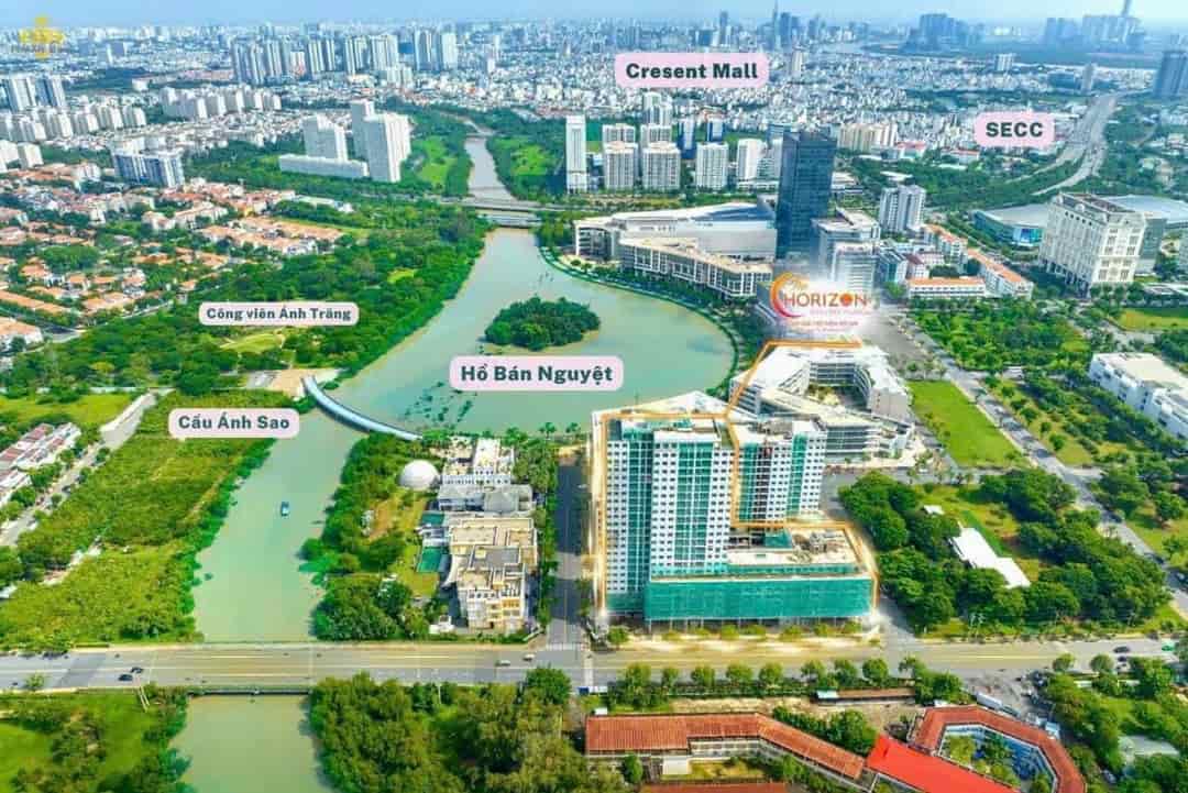 Bán căn hộ Horizon Hồ Bán Nguyệt Phú Mỹ Hưng view trực diện sông, mua giá gốc chủ đầu tư, chiết khấu cao