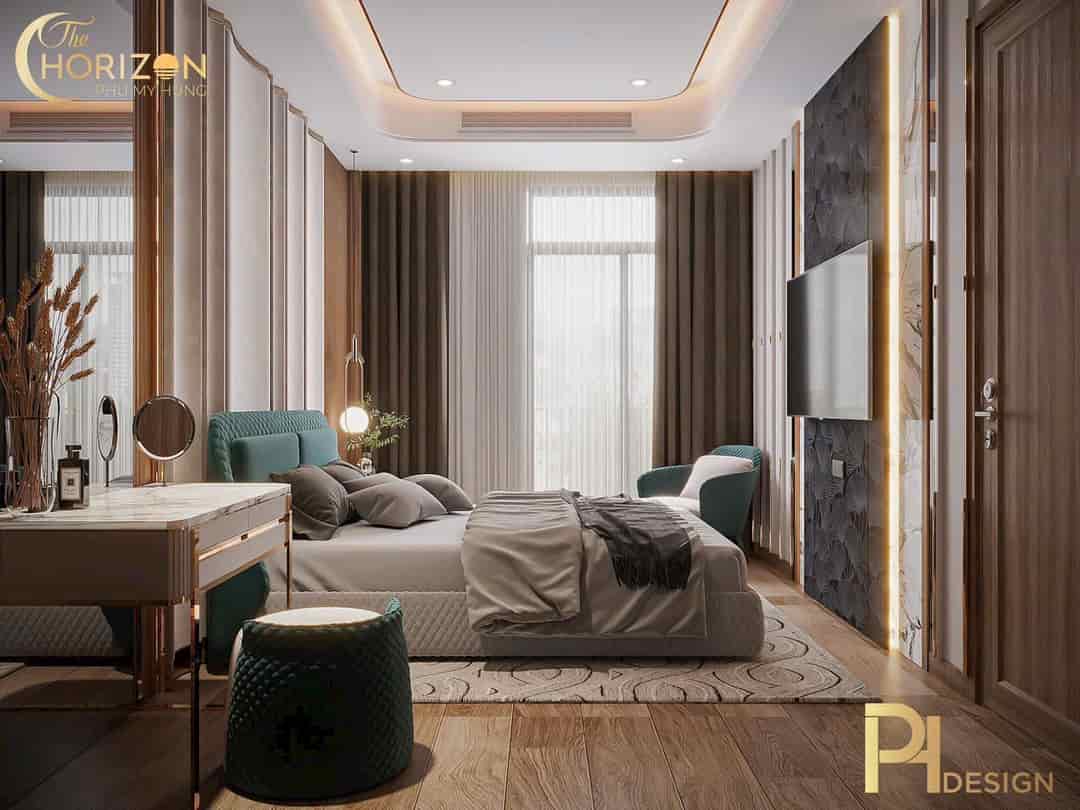 Bán căn hộ A3.05 dự án The Horizon Phú Mỹ Hưng, diện tích 121m2, thiết kế 3 phòng ngủ, đầy đủ nội thất như hình