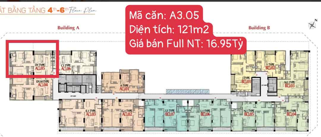 Bán Căn hộ góc 3pn, 121m2 tại dự án The Horizon Hồ Bán Nguyệt Phú Mỹ Hưng, quận 7