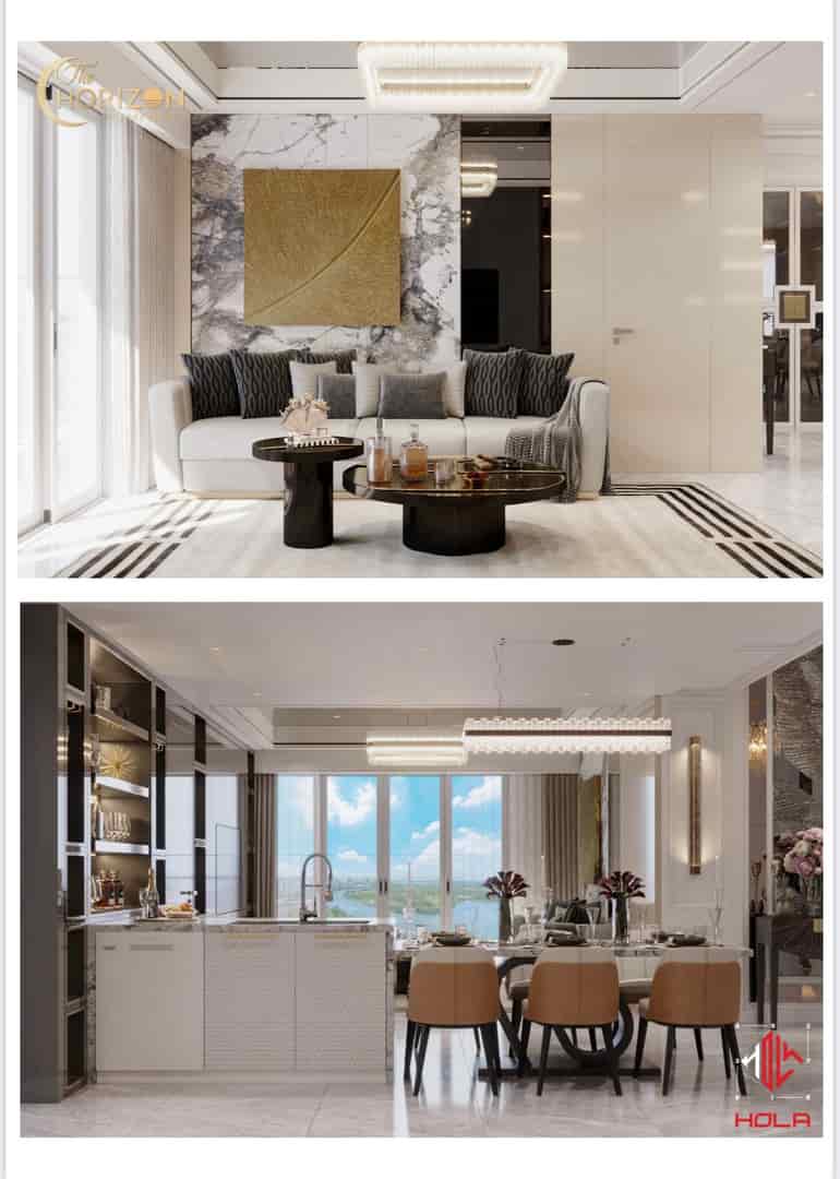 Phú Mỹ Hưng mở bán căn hộ The Horizon tầng cao view đẹp, full nội thất, trả LS 0%, chiết khấu cao