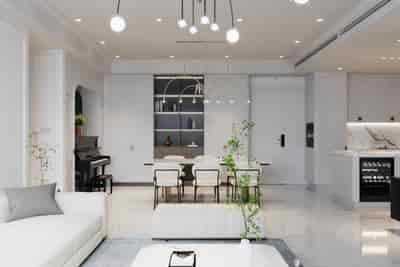 Chủ nhà bán chuyển nhượng căn 4 phòng ngủ 160m2, tầng cao đã làm full nội thất đẹp BRG Lê Văn Lương