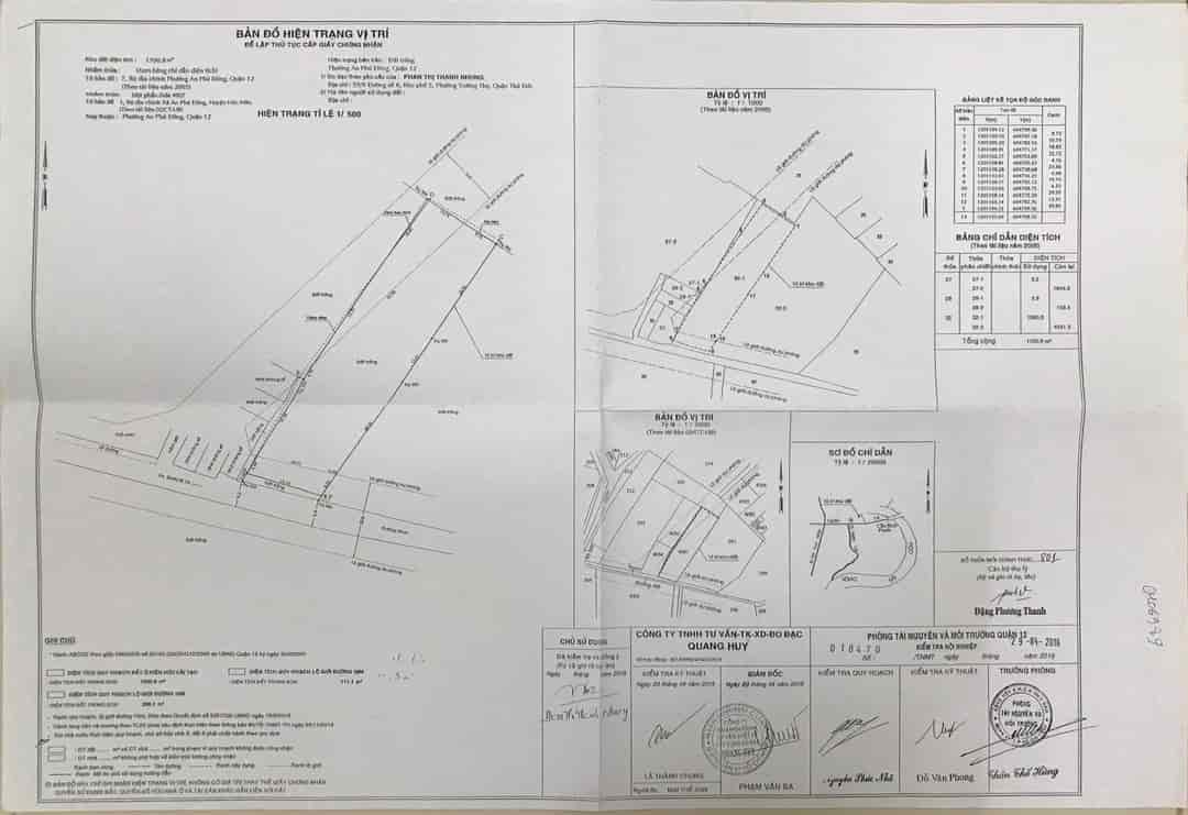 Cần bán nhà xưởng 1700m2 gần Ql1A  An Phú Đông quận 12