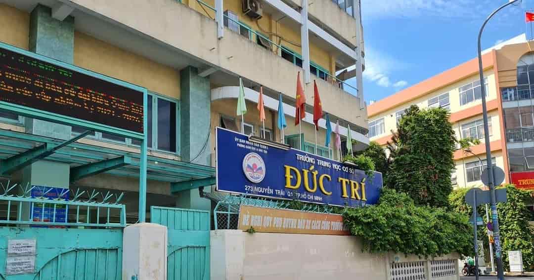 Nhà ngay trường THCS Đức Trí, Nguyễn Trãi, Q1, 5 tầng, ngang khủng 6.1m, giá 13.9 tỷ