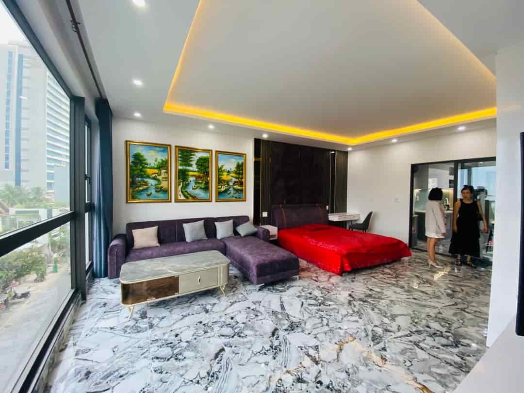 Siêu phẩm, căn hộ view biển Đà Nẵng, full nội thất xịn, 65m2, đầy đủ công năng, giá thuê hạt dẻ