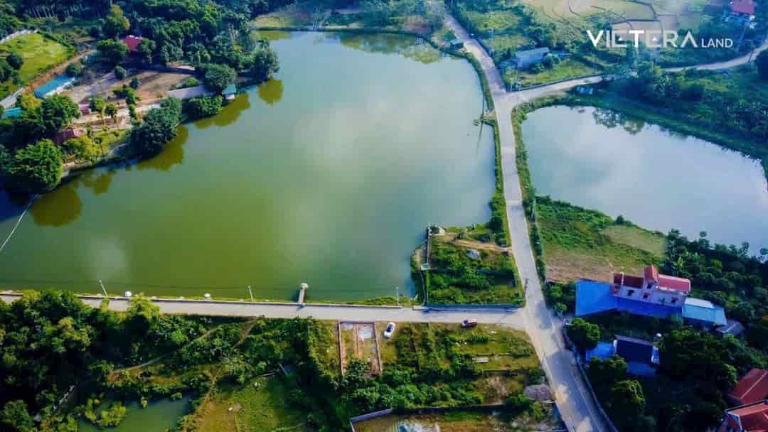 Bán đất view hồ Phú Mãn tay chạm nước 90.2m nở hậu full thổ cư 3.7 tỷ