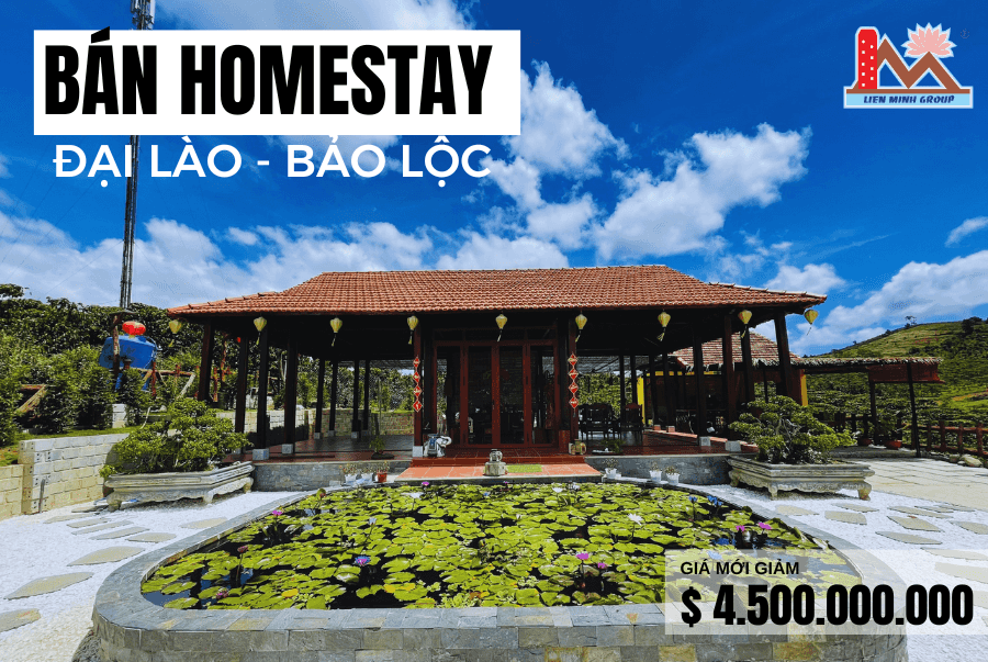 Bán homestay nghỉ dưỡng gần ql20 Đại Lào Bảo Lộc