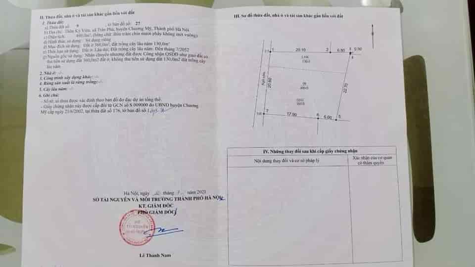 Chính chủ gửi bán mảnh đất 490m, 300tc, 190m, dv, sẵn nhà cấp 4, công trình phụ đầy đủ tiện nghi