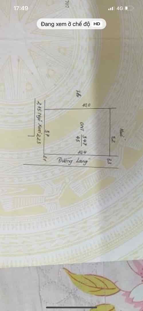 Trung tâm Chúc Lý Ngọc Hoà, ô tô đỗ cửa, lô góc 45m2, vài trăm mét đầy đủ tiện ích