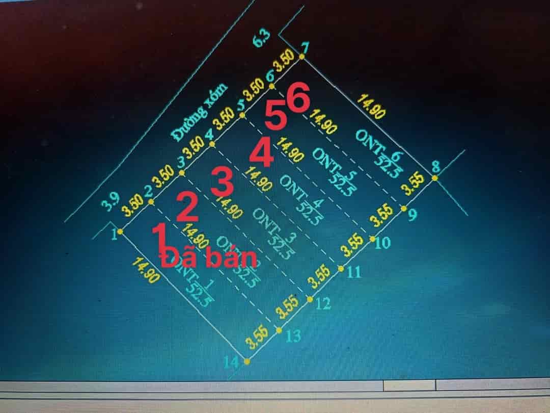 Mở bán 4 lô đất tại xã Trung Hoà, Chương Mỹ vài trăm triệu,, diện tích 52.5m full thổ cư