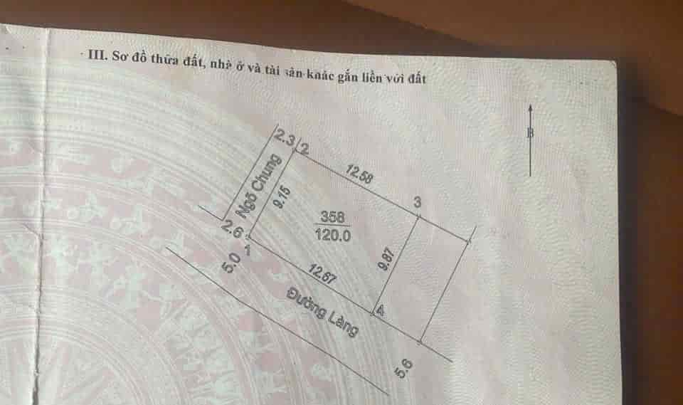 Giáp thị trấn Chúc Sơn, phân lô trục chính kinh doanh, diện tích 120m lô góc