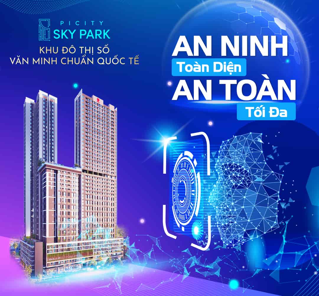 Căn hộ Picity Sky Park Phạm Văn Đồng 2PN1WC 60m2 giá chỉ từ 1.9 tỷ gần Gigamall, NH hỗ trợ vay
